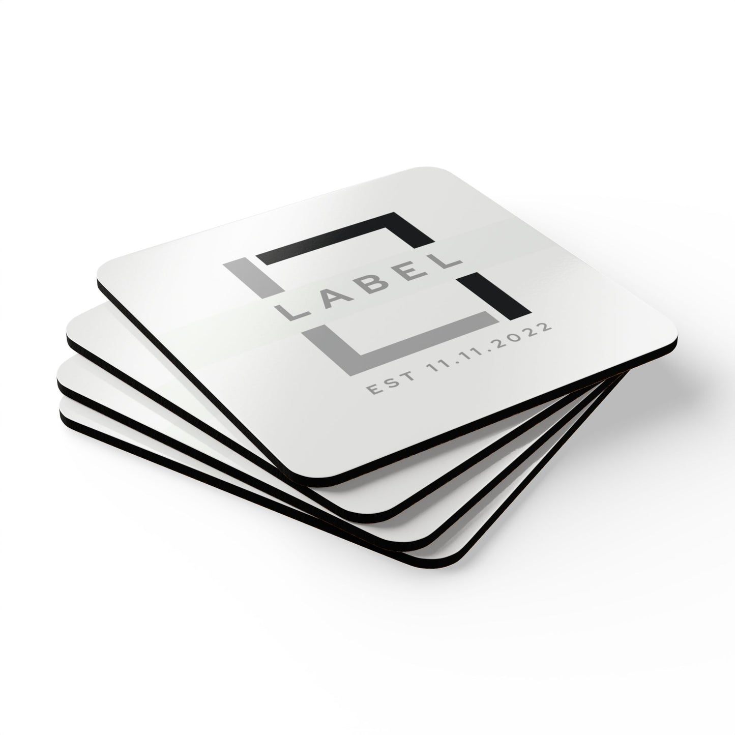 LABEL — Cork Coaster Set