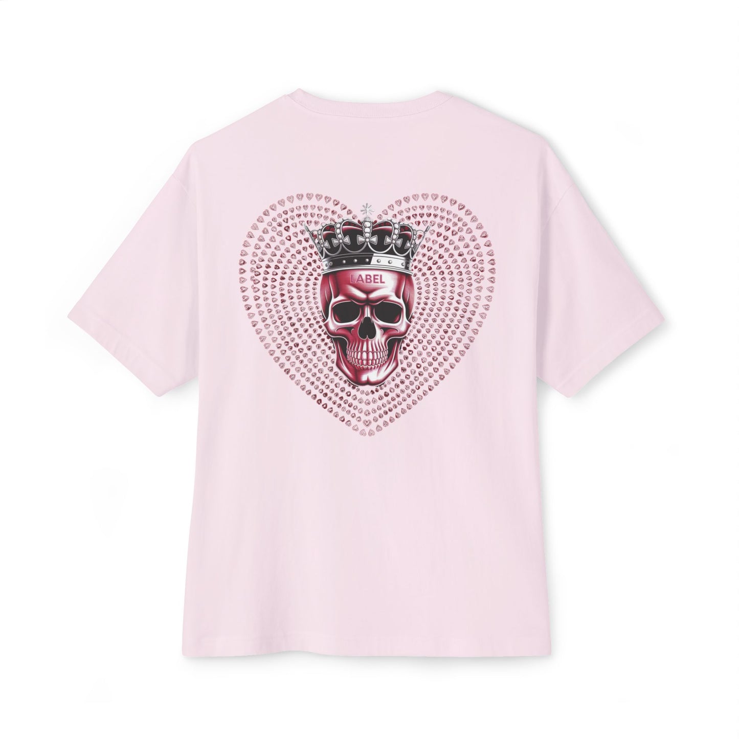 Skull & Heart Oversized Tee — LABEL