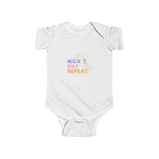 Milk Nap Repeat Infant Bodysuit — LABEL
