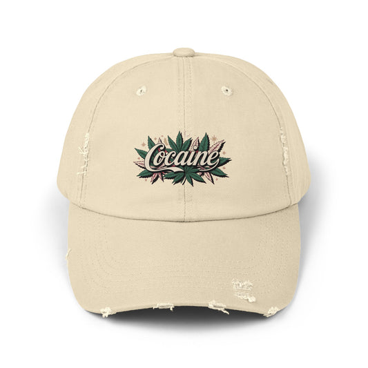 Coca-ine Distressed Cap — LABEL