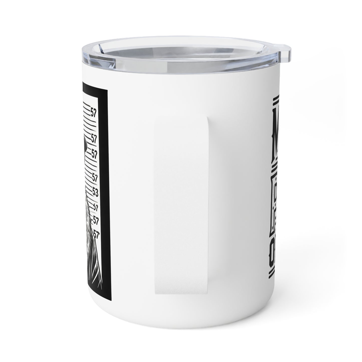 Pug Mugshot — Insulated Mug, 10oz