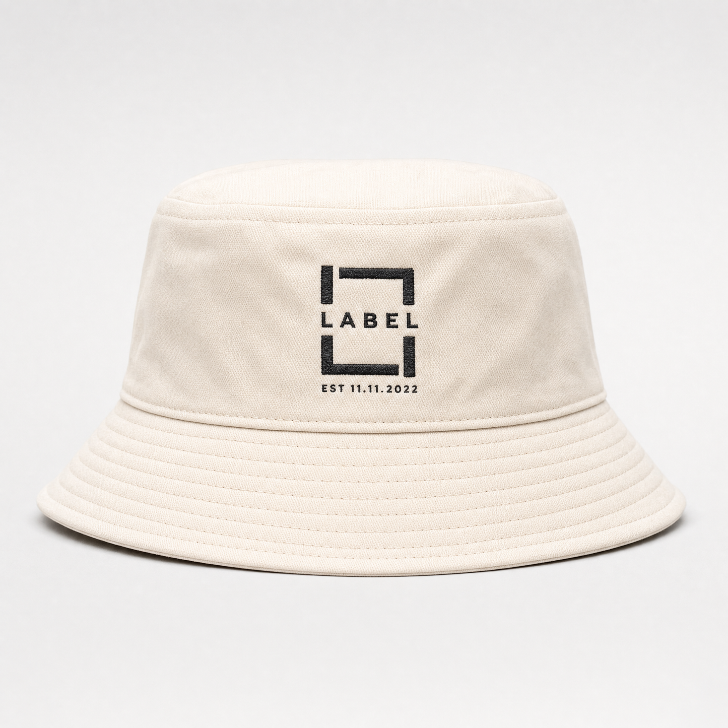 LABEL bracket bucket hat — studio