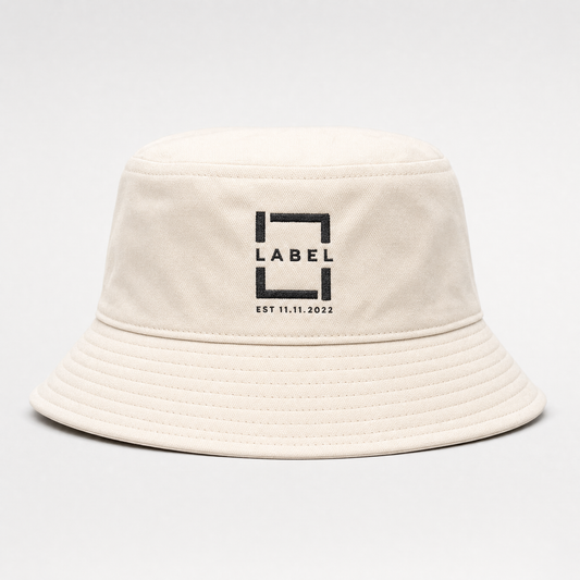 LABEL bracket bucket hat — studio