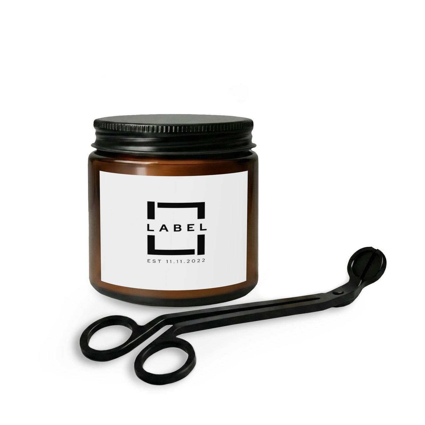 LABEL Candle Gift Set — scented candle with wick trimmer